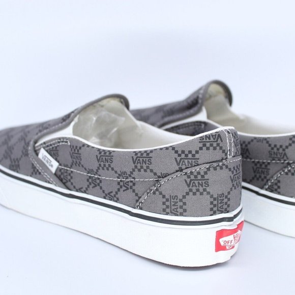 Vans Mens Vans Classic Slip-on - Mens Shoes Pewter/Black - Picture 6 of 8